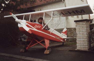 Deko.-Flugzeug Frontansicht